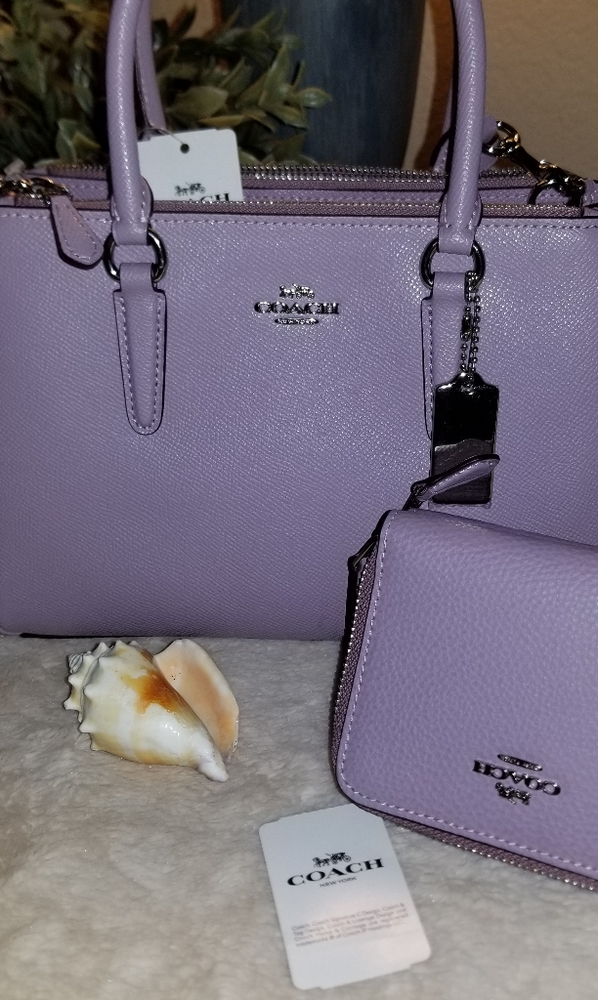 Lavender Purple Small Coach Purse